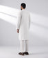 Men's Stitched Kurta White Dobby Suit